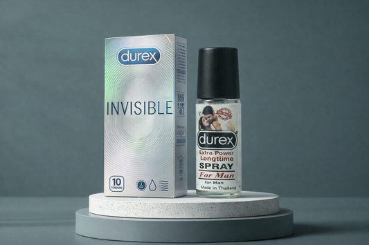 Bundle Offer: Elevate Climax Delay Spray + Invisible Condoms Pack